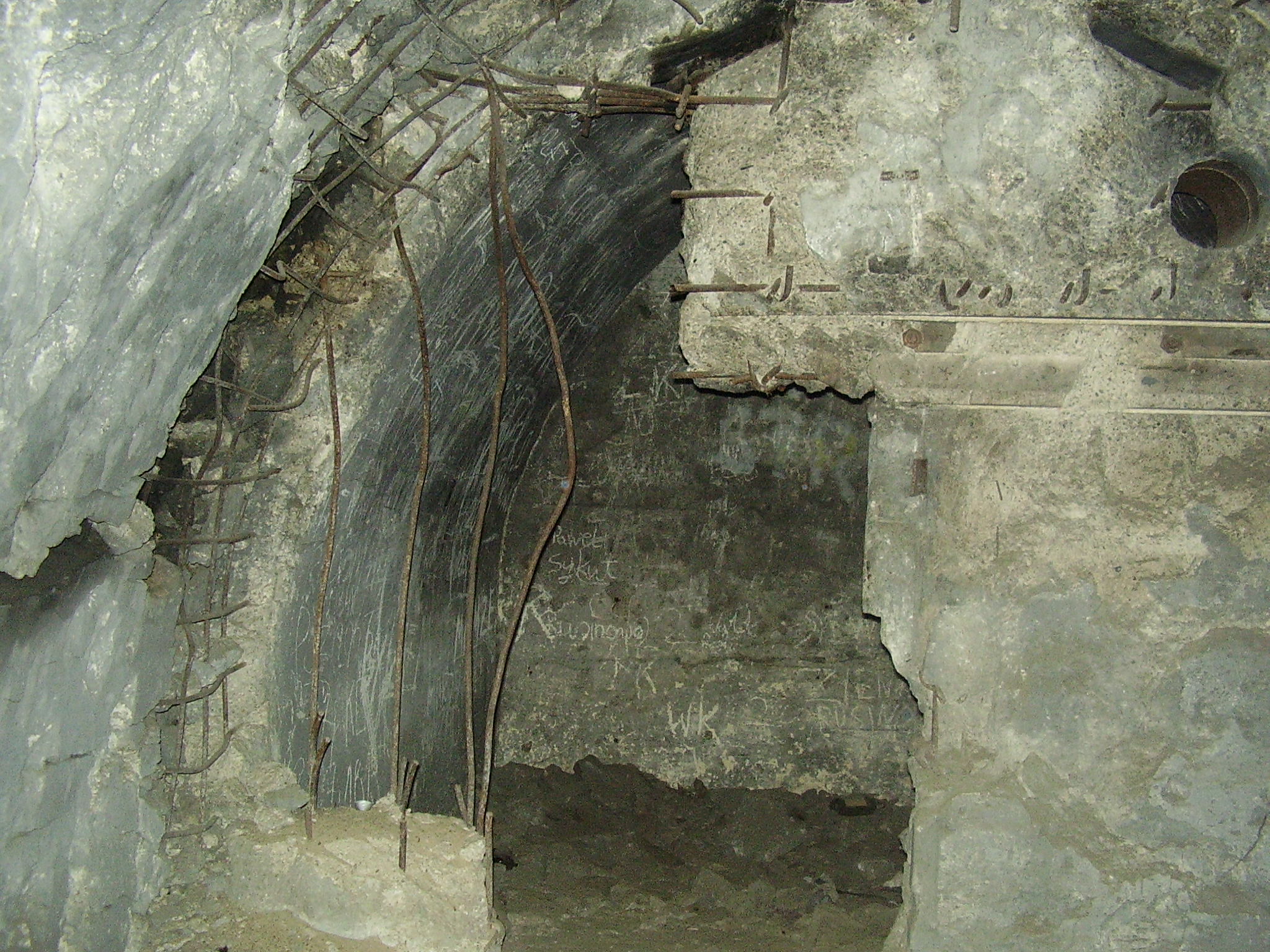 Końcówka tunelu w lewo